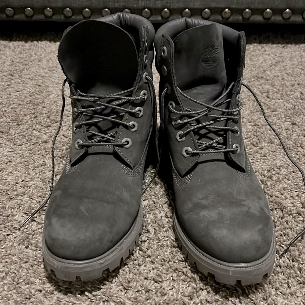Gray Timberland Boots